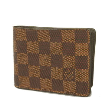 LOUIS VUITTON[3za1071] Auth  Folio Wallet Damier Portefeuille Slender N61208