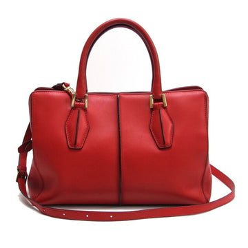TOD'S D bag handbag red