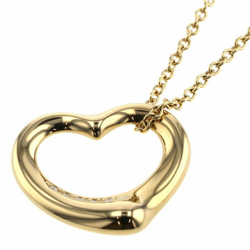 TIFFANY necklace open heart approximately 16mm in width 5P