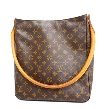 LOUIS VUITTON Shoulder Bag Monogram Looping GM M51145 Brown Ladies