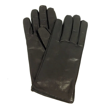 BOTTEGA VENETA leather gloves black 8 1/2 S size lambskin nappa