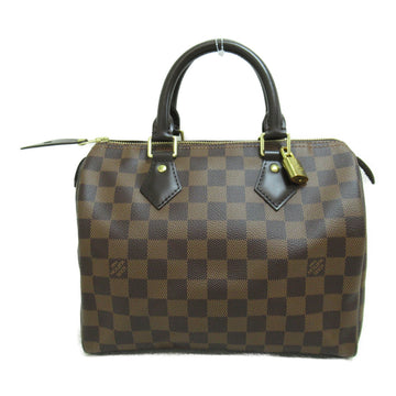 LOUIS VUITTON Speedy 25 handbag Brown Ebene Damier PVC coated canvas N41365