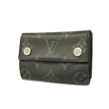 LOUIS VUITTONAuth  Monogram Eclipse Taigarama Discovery Compact Wallet M69245