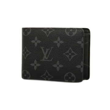 LOUIS VUITTON Wallet Monogram Eclipse Portefeuille Multiple M61695 Black Men's