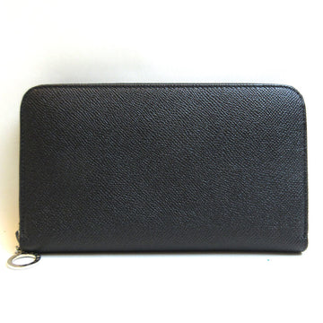 Bvlgari wallet round black leather 36933
