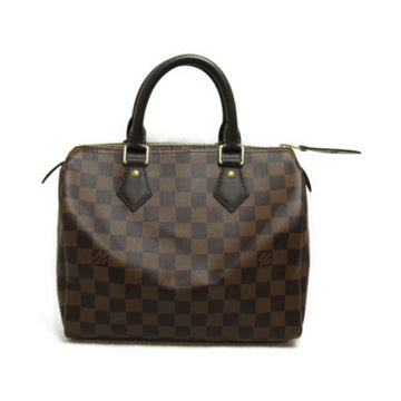 LOUIS VUITTON Speedy 25 Brown Ebene Damier PVC coated canvas N41365