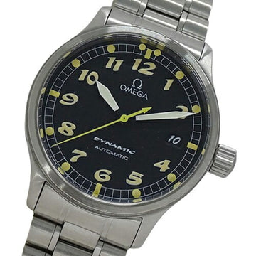 OMEGA Dynamic 5200.50 Watch Men's Date Automatic AT Stainless Steel SS Silver Black Polished
