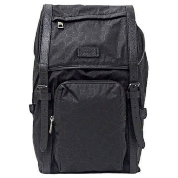 GUCCI bag ladies men rucksack backpack GG nylon black 510336