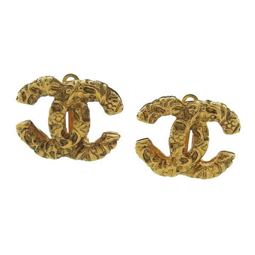 CHANEL Cocomark earrings gold ladies