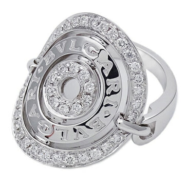BVLGARI Ring Women's 750WG Diamond Astrale Cerki White Gold Approx. No. 11 Polished