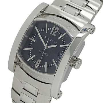 BVLGARI Watch Men's Ashoma Date Automatic Winding AT Stainless Steel SS A8S Silver Gray Polished