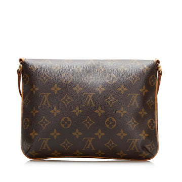 Louis Vuitton Monogram Musette Tango Short Shoulder Bag M51388 Brown PVC Leather Ladies LOUIS VUITTON