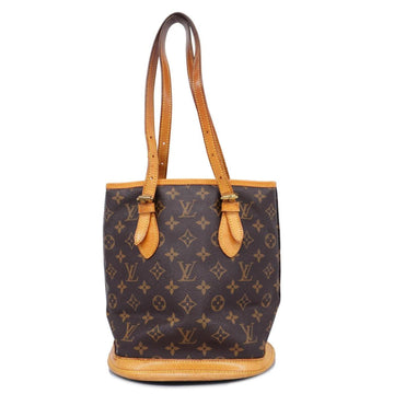 LOUIS VUITTON Tote Bag Monogram Petit Baguette PM M42238 Brown Ladies