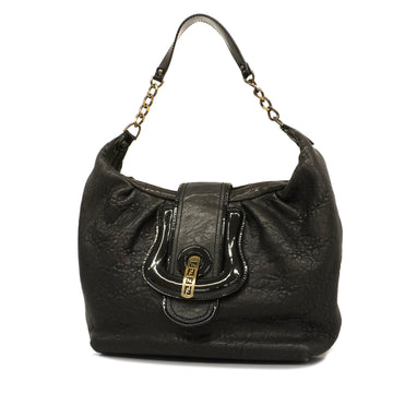 FENDIAuth  Shoulder Bag Women's Leather Shoulder Bag Black