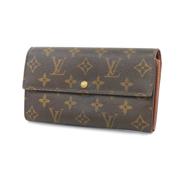 LOUIS VUITTONAuth  Monogram Porto Mone Credit M61725 Long Wallet