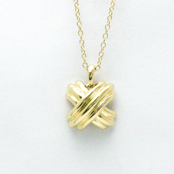 TIFFANY Signature Necklace Yellow Gold [18K] No Stone Men,Women Fashion Pendant Necklace [Gold]