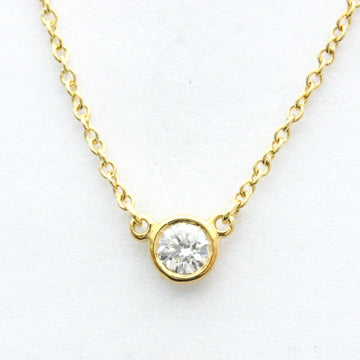 TIFFANY Diamonds By The Yard By The Yard Yellow Gold [18K] Diamond Women's Fashion Pendant Necklace [Gold]