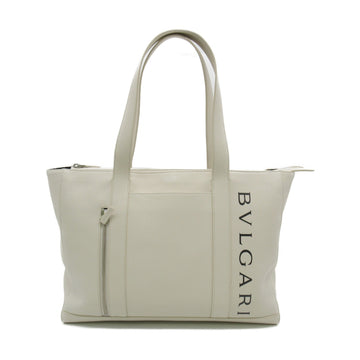 BVLGARI Tote Bag White leather 290779