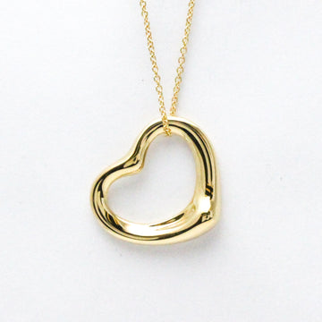 TIFFANY Open Heart Yellow Gold [18K] No Stone Women's Fashion Pendant Necklace [Gold]