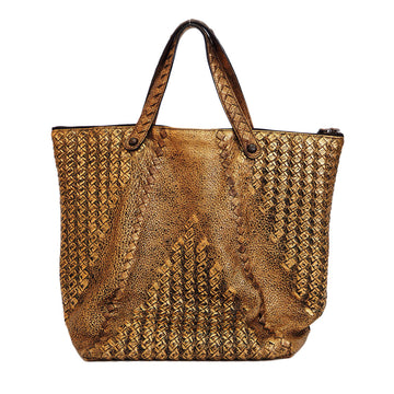 Bottega Veneta Intrecciato Tote Bag Bronze 212628 Metallic Ladies