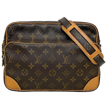 Louis Vuitton Shoulder Bag Nile Brown Monogram M45244 NO0020 LOUIS VUITTON Women's Men's Unisex LV Nume Leather