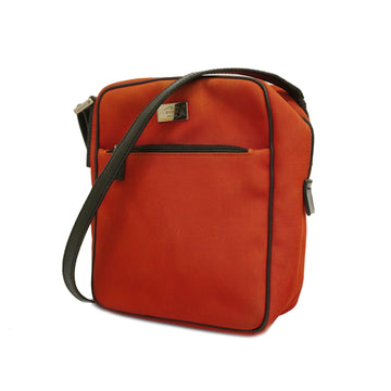 GUCCIAuth  Shoulder Bag 018 1612 Nylon Canvas Red Color