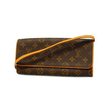 LOUIS VUITTON Shoulder Bag Monogram Pochette Twin GM M51852 Brown Ladies