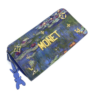 Louis Vuitton Long Wallet MONET Water Lilies M64631 2017 Limited Masters Collection Coated Canvas Leather Blue Ladies LOUIS VUITTON