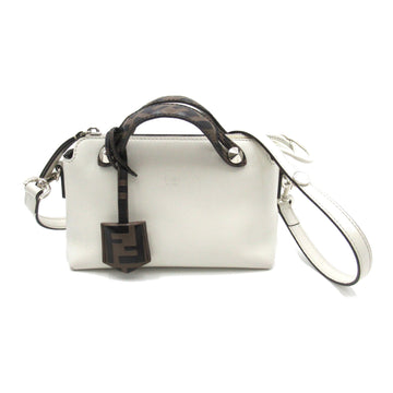 FENDI By the way White Brown leather 8BL135