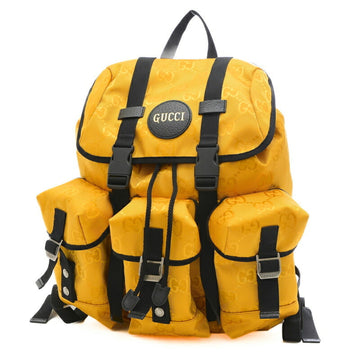 GUCCI GG Nylon Off The Grid Rucksack Backpack Yellow 626160