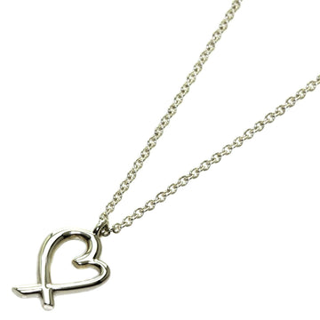 TIFFANY Rubbing Heart Mini Necklace Silver Ladies  & Co.