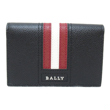 BALLY Card Case Black leather 6218025