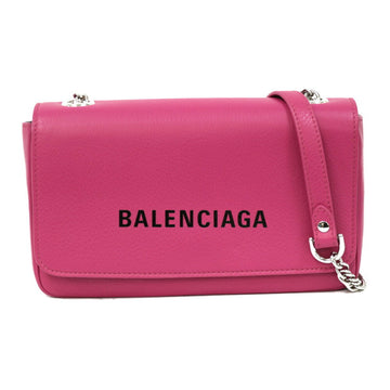 BALENCIAGA shoulder bag leather pink ladies