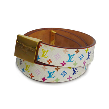 LOUIS VUITTONAuth  Monogram Multicolore Senture Carre Bron M9270 Women's Belt