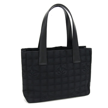 CHANEL Tote Bag New Line PM A20457 Black Nylon Canvas Leather Ladies