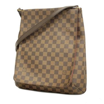 LOUIS VUITTON Shoulder Bag Damier Musette N51302 Ebene Ladies