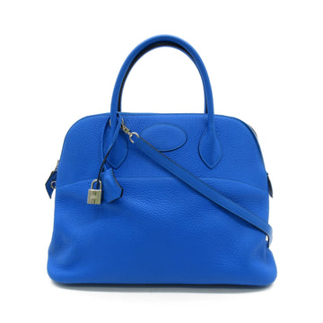 HERMES Bolide35 Blue Blue hydra Taurillon Clemence Calfskin [cowhide]