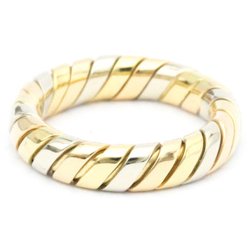 BVLGARI Tubogas Pink Gold [18K],White Gold [18K],Yellow Gold [18K] Fashion No Stone Band Ring Gold