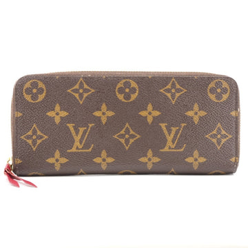 LOUIS VUITTON M60742 Portefeuille Clemence Monogram Long Wallet Brown Women's