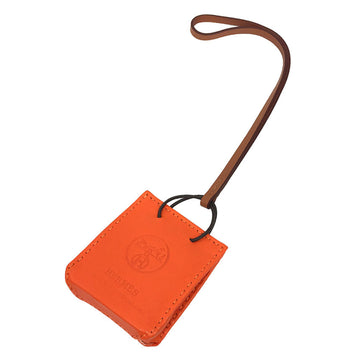 HERMES2020 Limited  Bag Charm Shopper Anew Milo Sac Orange Fu Y Engraved
