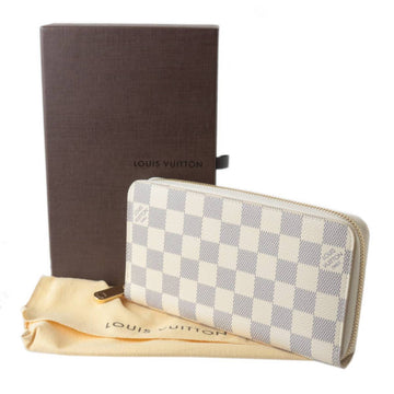 LOUIS VUITTON/ Zippy Round Long Wallet Damier Azur N60019 CA0146