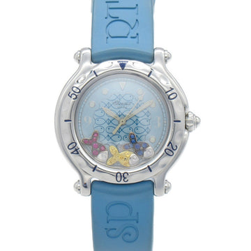 CHOPARD Happy Fish Wrist Watch watch Wrist Watch 27/8921-402 Quartz Blue Light blue Stainless Steel Rubber belt 27/8921-402