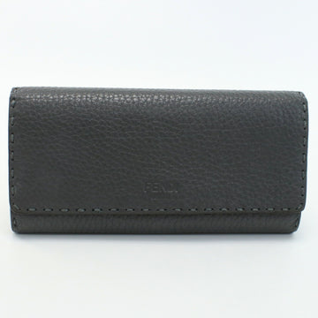 FENDI Selleria 8M0384 SER Long Wallet Fold Leather Women's