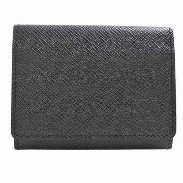 Louis Vuitton Taiga Amberop Cult de Visit Card Case Business Holder Black Leather