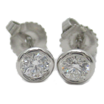 TIFFANY&CO visor yard earrings Pierced earrings Clear Pt950Platinum Clear