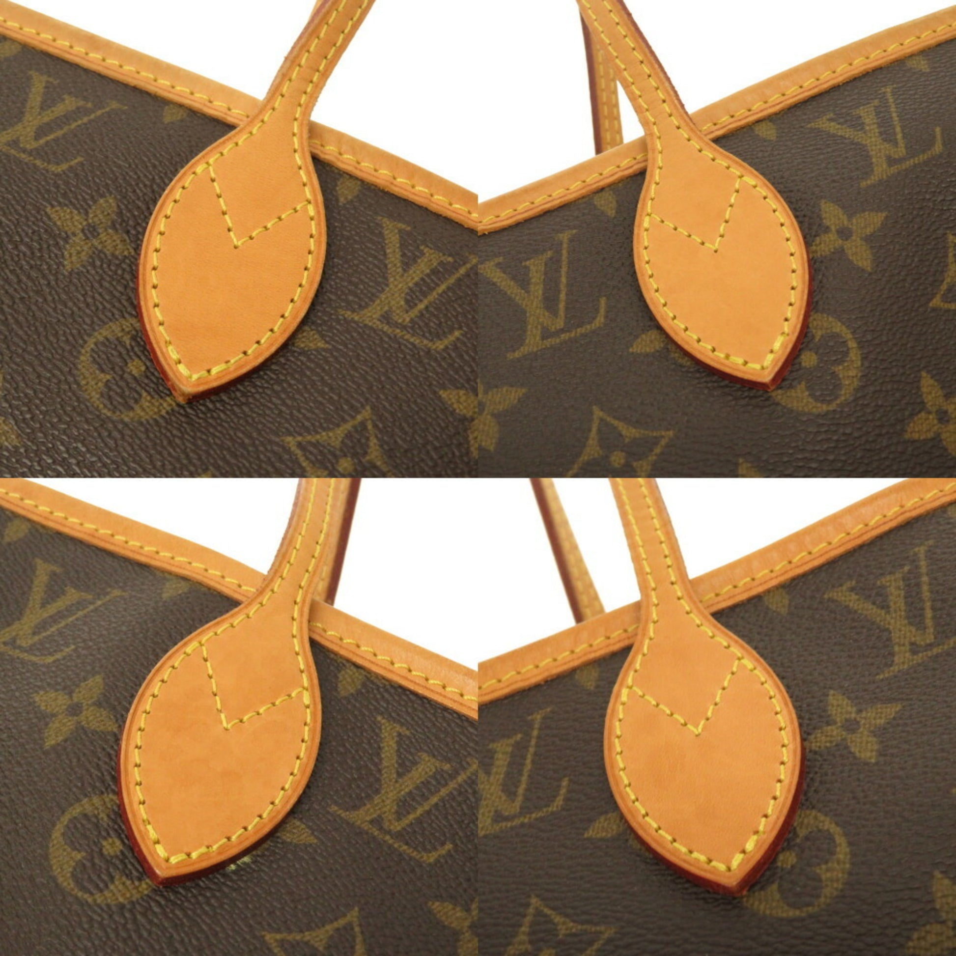Auth NCB01 Louis Vuitton Monogram Neverfull MM M40156 Tote Bag from Japan