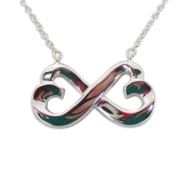 TIFFANY 925 double loving heart pendant necklace