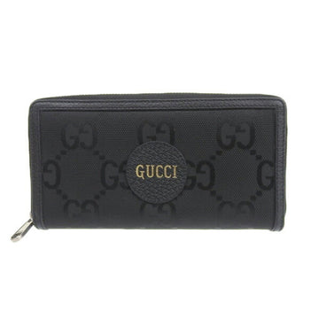 Gucci off the grid nylon zip around long wallet black