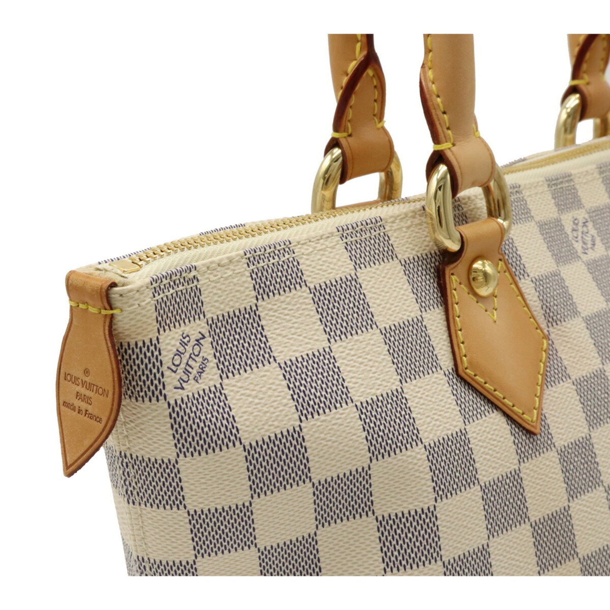 Authenticated Used Louis Vuitton Damier Azur Saleya PM N51186 Bag Tote  Handbag Ladies 