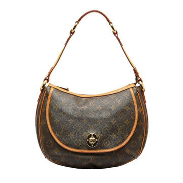 LOUIS VUITTON Monogram Tulum PM Handbag Shoulder Bag M40076 Brown PVC Leather Ladies